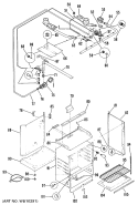 Section Diagram and Parts List for JGBS16PH2  General Electric Range
