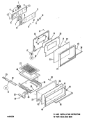 Section Diagram and Parts List for JGKC15GEH3  General Electric Range