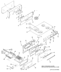 Section Diagram and Parts List for JGBS16PH3  General Electric Range