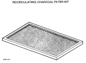 RECIRCULATING CHARCOAL FILTER KIT Diagram and Parts List for JX81  General Electric Microwave