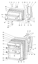 Section Diagram and Parts List for TBX23CHCR  General Electric Refrigerator
