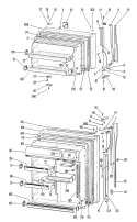 Section Diagram and Parts List for TBX23ZHBR  General Electric Refrigerator