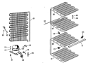 Section Diagram and Parts List for CA13DJE  General Electric Freezer