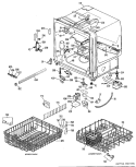 Part Location Diagram of WD22X0107 GE FILTER FRAME