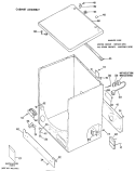 CABINET ASSEMBLY Diagram and Parts List for DDG5380GDL  General Electric Dryer