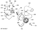 Part Location Diagram of WE14X0176 GE HOUS BLOWER