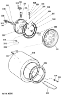 Section Diagram and Parts List for DDE5710GAM  General Electric Dryer