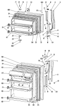 Section Diagram and Parts List for TBX18BJBR  General Electric Refrigerator