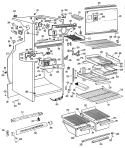 Section Diagram and Parts List for TBX18BJBR  General Electric Refrigerator