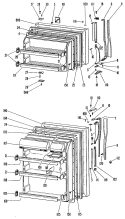 Section Diagram and Parts List for TBX18CJBR  General Electric Refrigerator