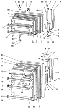 Section Diagram and Parts List for TBX18DJBR  General Electric Refrigerator
