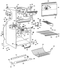 Section Diagram and Parts List for TBX18LJBR  General Electric Refrigerator