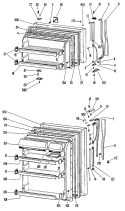 Section Diagram and Parts List for TBX18PJBR  General Electric Refrigerator