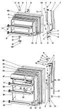Section Diagram and Parts List for TBX18ZJBR  General Electric Refrigerator
