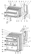 Section Diagram and Parts List for TBX20DJBR  General Electric Refrigerator