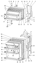 Section Diagram and Parts List for TBX20KJBR  General Electric Refrigerator
