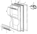 Section Diagram and Parts List for SC4SJQ  General Electric Refrigerator