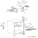 Section Diagram and Parts List for TA2SJB  General Electric Refrigerator