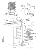 Part Location Diagram of WR13X5195 GE TOP HINGE