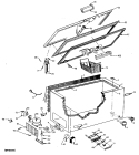 Section Diagram and Parts List for CB16DK-C  General Electric Freezer