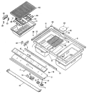 Section Diagram and Parts List for JP672B9K2BC  General Electric Cooktop