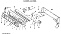 BACKSPLASH ASM. Diagram and Parts List for DDG7980GEL  General Electric Dryer