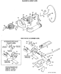 BLOWER & DRIVE ASM. Diagram and Parts List for DDG9280GEL  General Electric Dryer