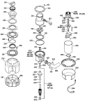 Section Diagram and Parts List for GFC700-02  General Electric Food Waste Disposer
