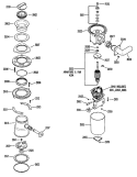 Section Diagram and Parts List for GFC290-01  General Electric Food Waste Disposer