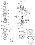 Section Diagram and Parts List for GFC290-02  General Electric Food Waste Disposer