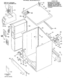 Section Diagram and Parts List for DDC4408AFL  General Electric Dryer