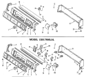 Section Diagram and Parts List for DDE5706LAL  General Electric Dryer