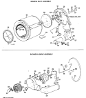 DRUM & DUCT ASSEMBLY Diagram and Parts List for DDG6688LAL  General Electric Dryer
