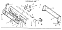 BACKSPLASH ASM. Diagram and Parts List for DDE6407LAL  General Electric Dryer