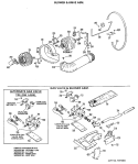 BLOWER & DRIVE ASM. Diagram and Parts List for DDG8187MAL  General Electric Dryer
