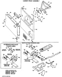 CABINET FRONT ASSEMBLY Diagram and Parts List for DDG5189VUL  General Electric Dryer