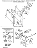CABINET FRONT ASSEMBLY Diagram and Parts List for DDG5888MBL  General Electric Dryer