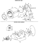 DRUM & DUCT ASM. Diagram and Parts List for DDC6000MBL  General Electric Dryer
