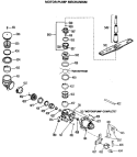 MOTOR - PUMP MECHANISM Diagram and Parts List for GSC470M-03  General Electric Dishwasher
