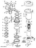 Section Diagram and Parts List for GFB1050G03  General Electric Food Waste Disposer