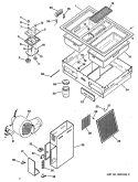 Part Location Diagram of WB62X5392 GE COOKTOP DSM (WP)