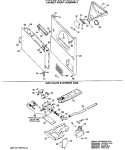 CABINET FRONT ASSEMBLY Diagram and Parts List for DDG7288MXL  General Electric Dryer