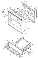 Section Diagram and Parts List for JGBS17GER1  General Electric Range