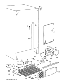 Section Diagram and Parts List for TFX20DRAAD  General Electric Refrigerator