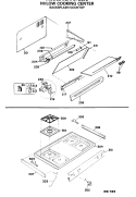 BACKSPLASH / COOKTOP Diagram and Parts List for JGHP57GEJE  General Electric Range