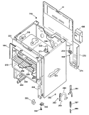 Section Diagram and Parts List for JBS06*R2  General Electric Range