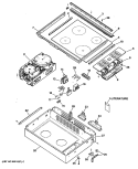 Part Location Diagram of WB27X5492 GE POWER MODULE RIGHT