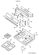 COOKTOP Diagram and Parts List for JGBS23GEV3WH  General Electric Range