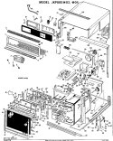 Section Diagram and Parts List for JKP80G*03  General Electric Microwave Oven Combo