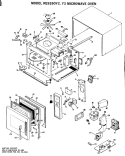 MICROWAVE OVEN Diagram and Parts List for RE9260Y2  Hotpoint Microwave